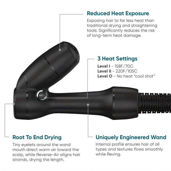 REVAIR REVERSE-AIR HAIR DRYER - Picture 3 of 3